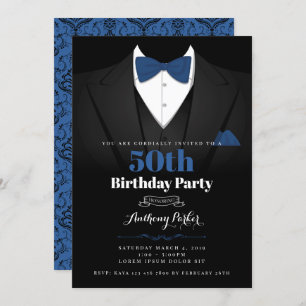 Invitation d'anniversaire de Tuxedo