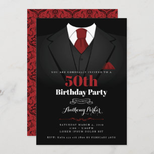 Invitation d'anniversaire de Tuxedo