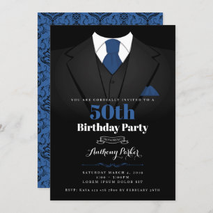 Invitation d'anniversaire de Tuxedo