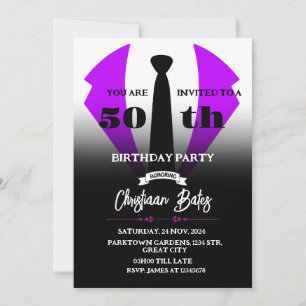 Invitation d'anniversaire de Tuxedo