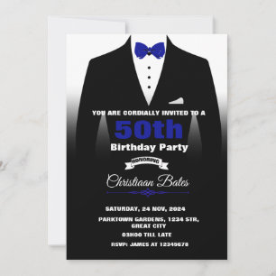 Invitation d'anniversaire de Tuxedo