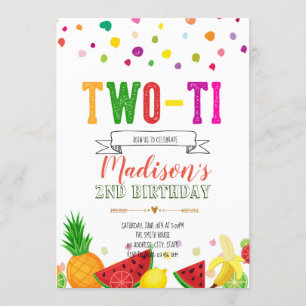Invitation d'anniversaire de TwoTi Fruiti deuxième