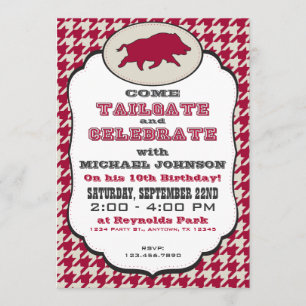 Invitation d'anniversaire de Wild Hog