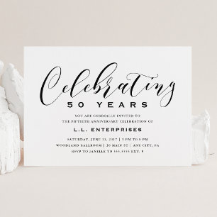 Invitation d'anniversaire d'entreprise