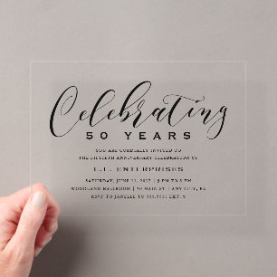 Invitation d'anniversaire d'entreprise