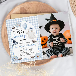 Invitation d'anniversaire des 2 ans de deux fantôm