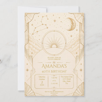 Invitation d'anniversaire des 40 ans du Lion | Éto