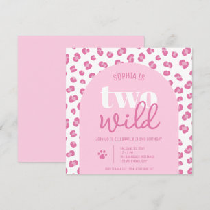Invitation d'anniversaire des deux ans de fille sa