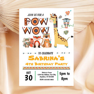 Invitation d'anniversaire des tribus