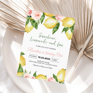 Invitation d'anniversaire d'été amusante à la limo