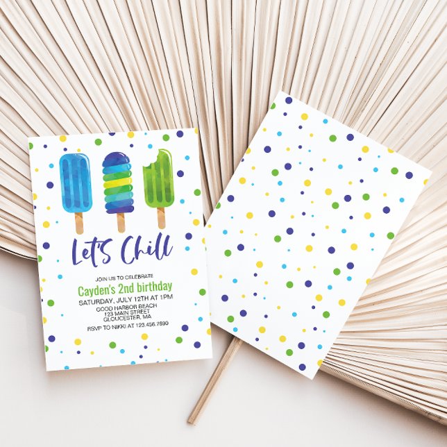 Invitation d'anniversaire d'été Let's Chill (Créateur téléchargé)