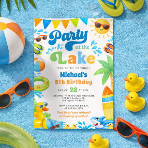 Invitation d'anniversaire d'été pour une fête au l