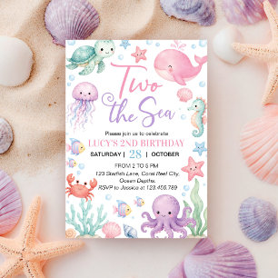 Invitation d'anniversaire deux ans sur le thème de