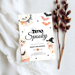 Invitation d'anniversaire deux effrayant Halloween