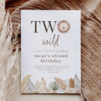 Invitation d'anniversaire Deux Feuilles Neutres Sa