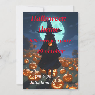 Invitation d'anniversaire d'Halloween
