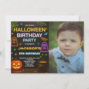 Invitation d'anniversaire d'Halloween Enfants éf