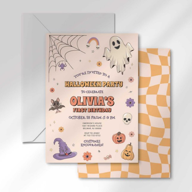Invitation d'anniversaire d'Halloween super (Créateur téléchargé)