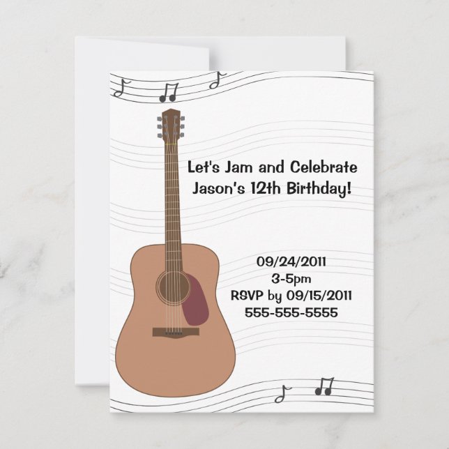 Invitation d'anniversaire d'illustration de (Devant)
