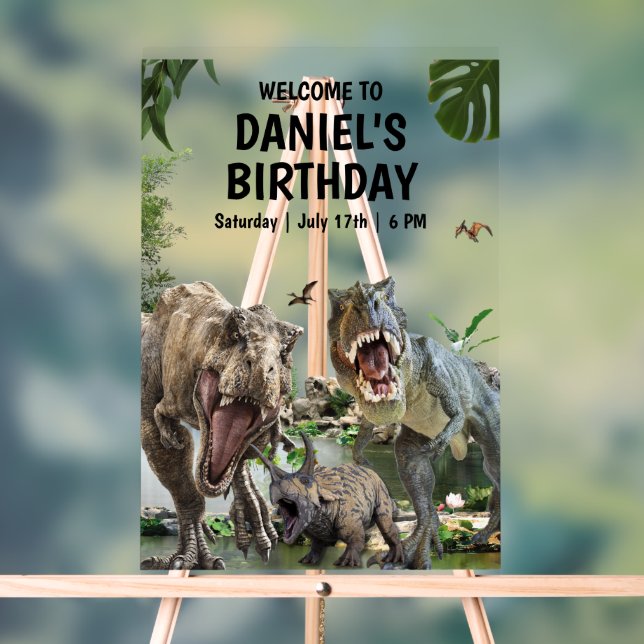 Invitation d'anniversaire dinosaure Anniversaire d (Neutre)