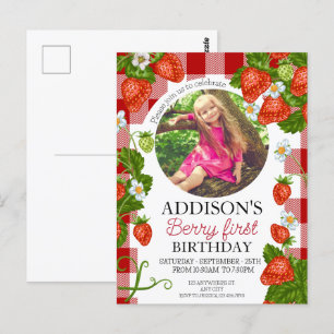 Invitation d'anniversaire douce et mignonne avec d
