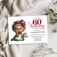 Invitation d'anniversaire drôle pour 60 ans Vieill