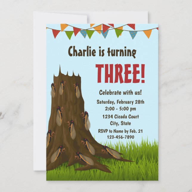 Invitation d'anniversaire du Canada (Devant)