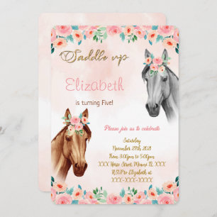 Invitation d'anniversaire du cheval
