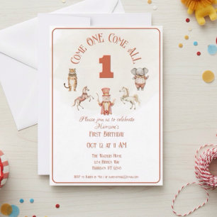 Invitation d'anniversaire du cirque