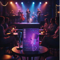 Invitation d'anniversaire du club de jazz personna