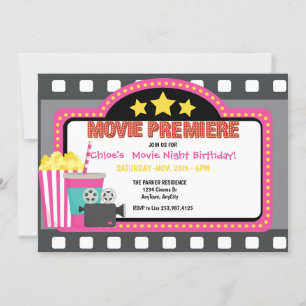 Invitation d'anniversaire du film