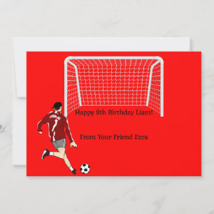 INVITATION D'ANNIVERSAIRE DU FOOTBALL POUR LES GAR