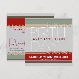 Invitation d'anniversaire du parti Majeztik