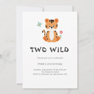 Invitation d'anniversaire du tigre