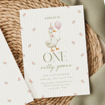 Invitation d'anniversaire d'une petite oie rose vi