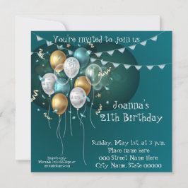 Invitation d'anniversaire élégante