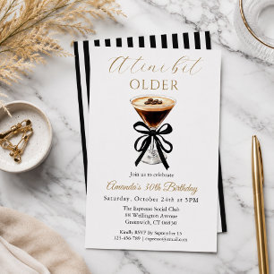 Invitation d'anniversaire élégante Un peu plus âgé