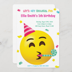 Invitation d'anniversaire Emoji