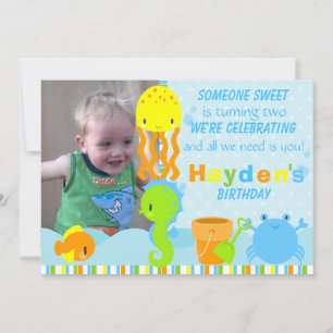 Invitation d'anniversaire en mer