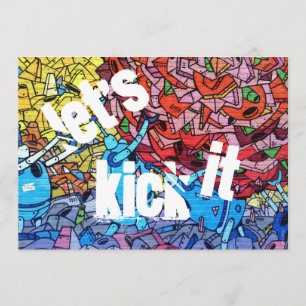 Invitation d'anniversaire en milieu urbain