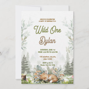 Invitation d'anniversaire enfant thème animal de l