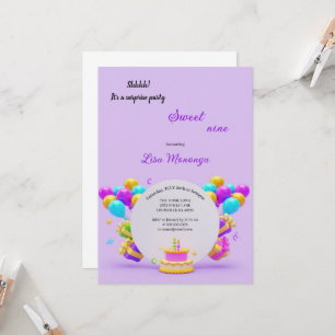INVITATION D'ANNIVERSAIRE EXTRAORDINAIRE