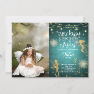 Invitation d'anniversaire fée enchantée