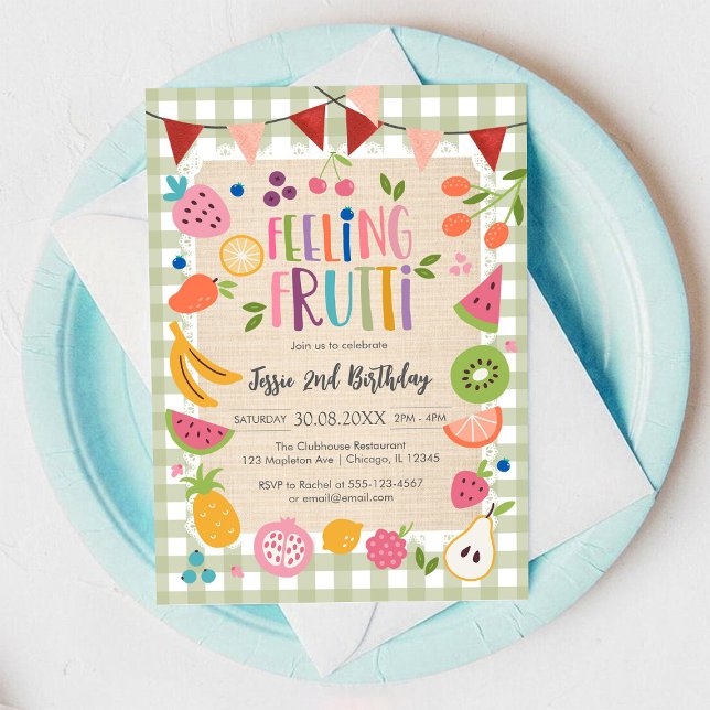 Invitation d'anniversaire Feeling Fruitti (Créateur téléchargé)