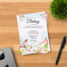 Invitation d'anniversaire féminine personnalisable
