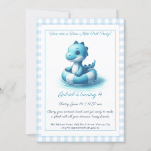 Invitation d'anniversaire – Fête au bassin avec Di