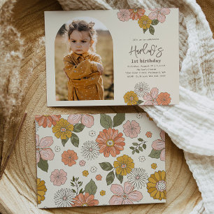 Invitation d'anniversaire florale   Anniversaire d