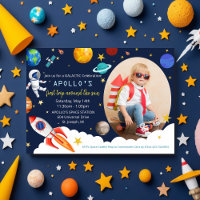 Invitation d'anniversaire garçon astronaute TOUT Â