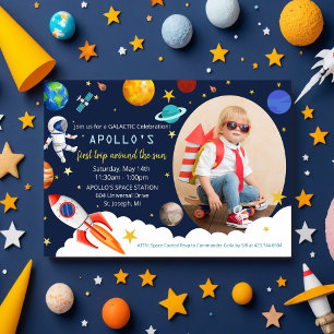 Invitation d'anniversaire garçon astronaute TOUT Â