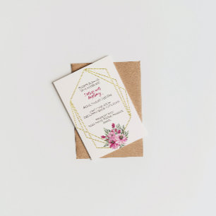 Invitation d'anniversaire géométrique